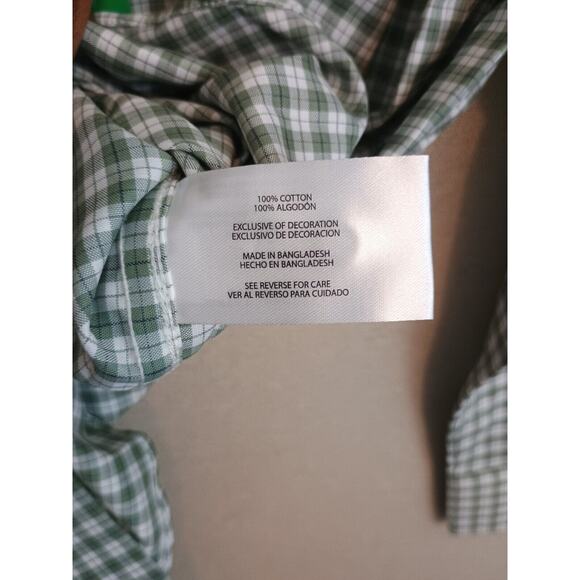 Banana Republic Shirt Mens XL Green Check Casual Office Career Preppy Button Up - Picture 4 of 8